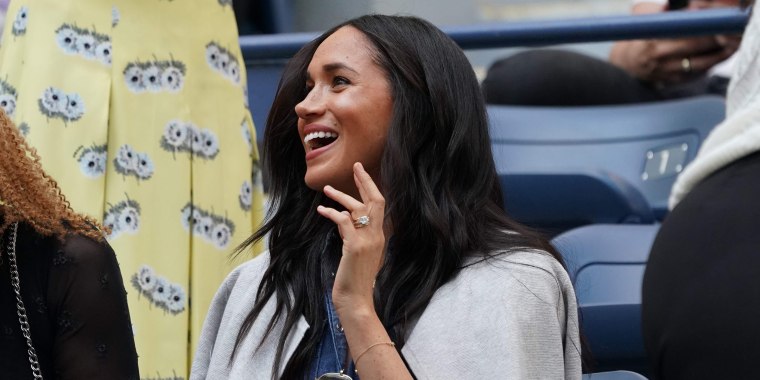 Meghan, Duchess of Sussex, watched friend Serena Williams during the women's singles finals match at the 2019 U.S. Open.