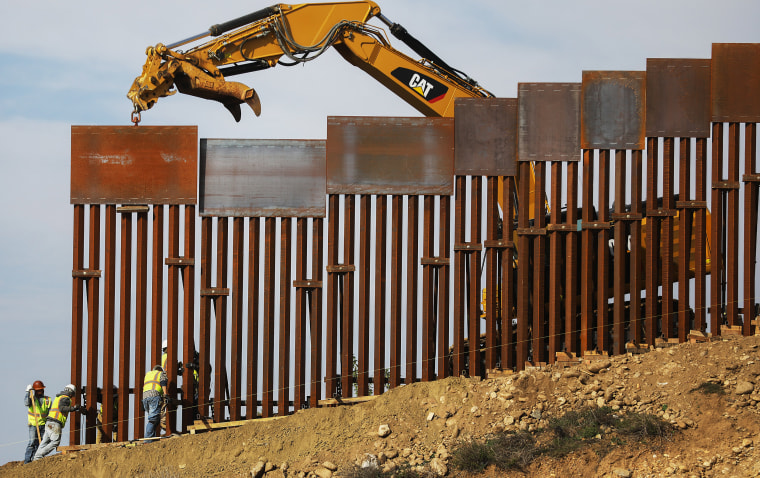 Image: Border Wall On US Mexico Border Continues To Be Sticking Point Driving Government Shutdown Into Its Third Week