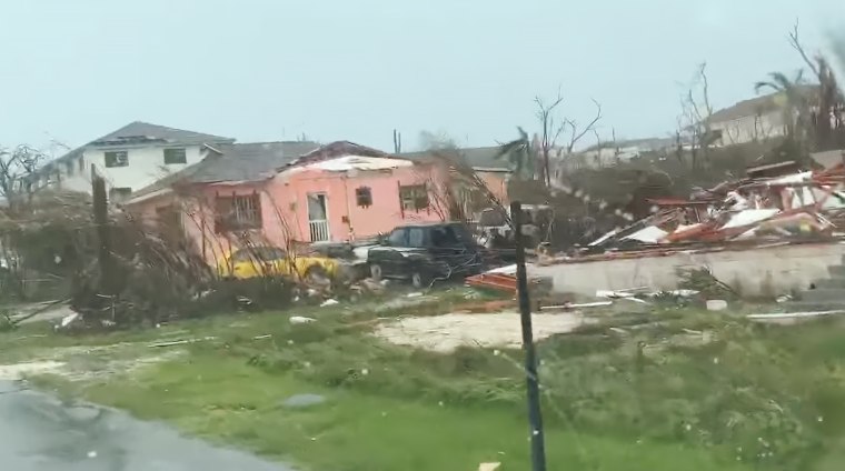 Destruction on Abaco in the Bahamas.
