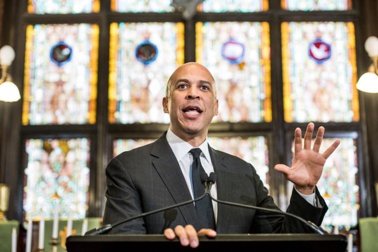 Image: BESTPIX - Democratic Presidential Candidate Cory Booker (D-NJ) Gives Address On Gun Violence And White Nationalism At Mother Emanuel AME Church