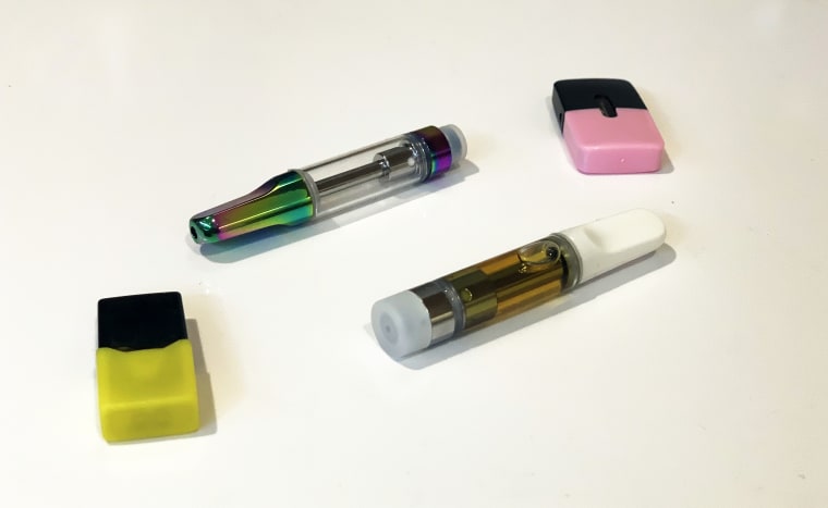 Image: Various cartridges and pods can be attached to vaping devices.
