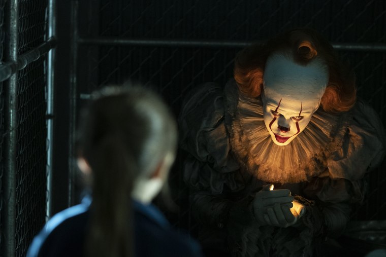 Bill Skarsgard as Pennywise in \"IT Chapter Two.\"