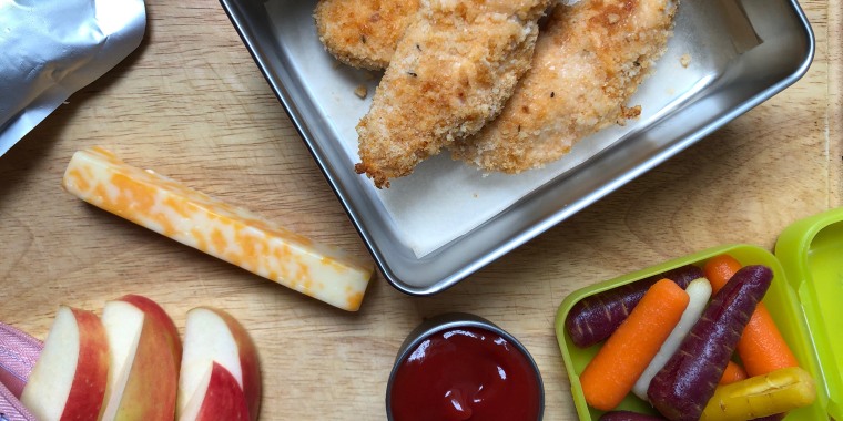 Frances Largeman-Roth's healthy lunch box chicken tenders.