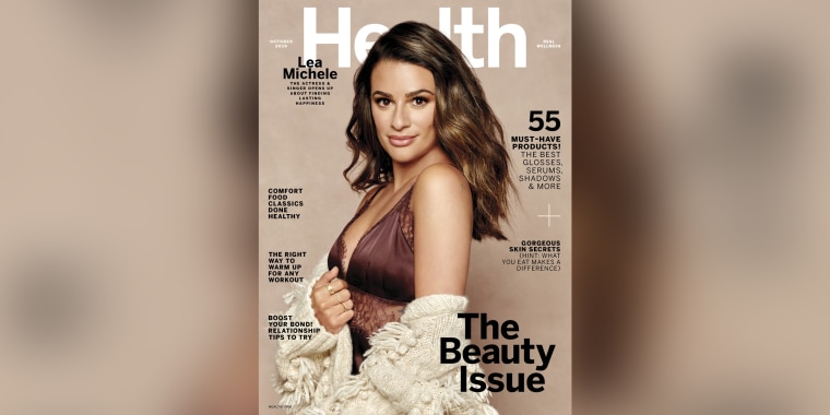 The "Glee" actress, 33, is glowing on the October cover of Health magazine, but the actress revealed her wellness journey hasn't always been easy.