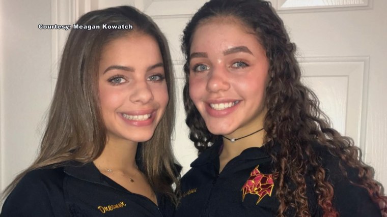 Breckynn Willis, on the left, was initially disqualified after a referee took issue with how her school-issued swimsuit fit her body.