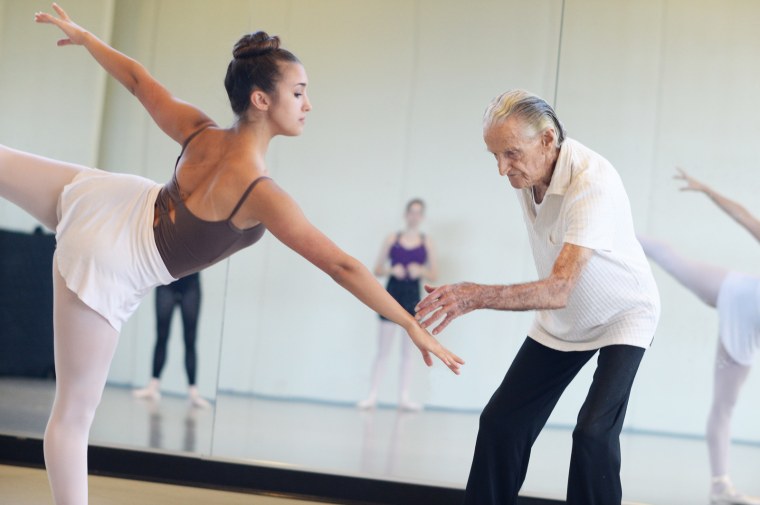 Henry Danton teaches ballet at 100.