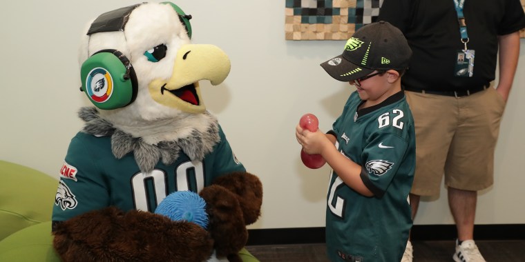 Autism advocate lives his dream as an Eagles greeter