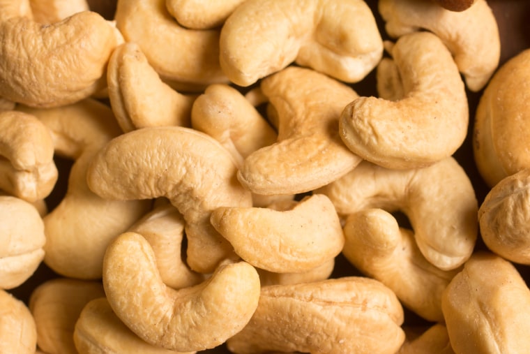 Almond, cashew and Para Castanha heart shaped
