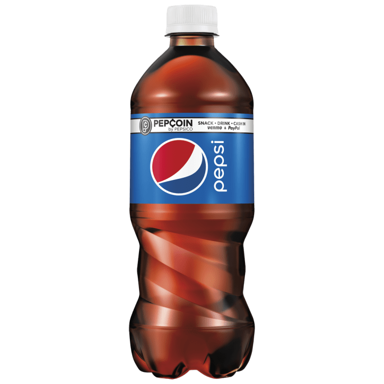 Pepsi with PepCoin logo