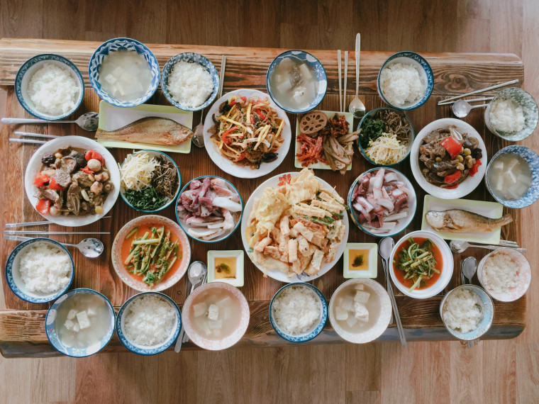 Variety Of Food On Table