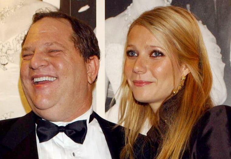 Image: Harvey Weinstein and Gwyneth Paltrow at the National Film Theatre in London in 2002.