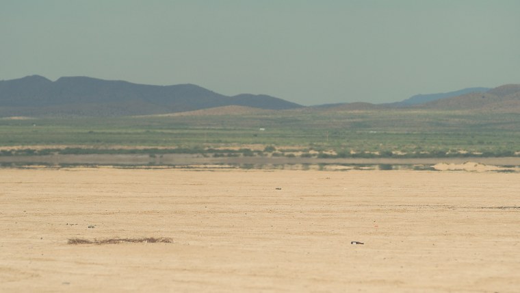 The view toward I-10 from the Willcox Playa, a massive, dry lakebed