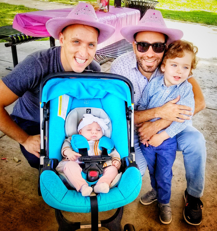 Roee and Adiel Kiviti with their children.