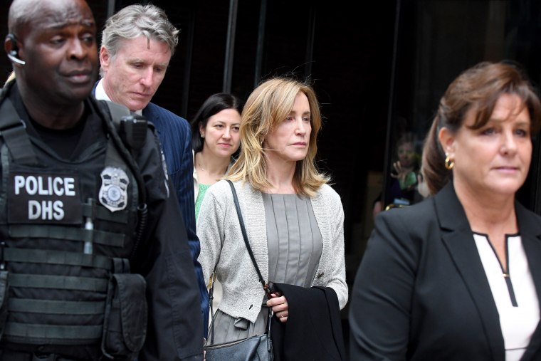 Felicity Huffman at Federal Court in Boston
