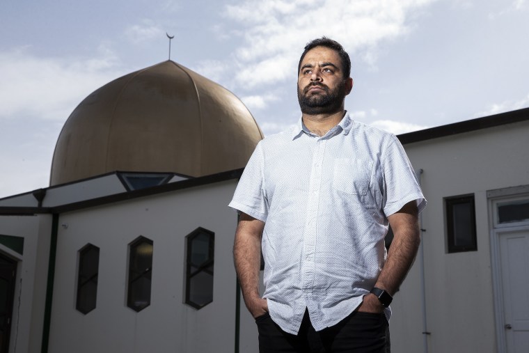 Usman Afzali at the Masjid Al Noor Mosque in Christchurch.