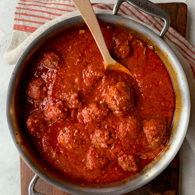 SPICY GUAJILLO CHILE MEATBALLS