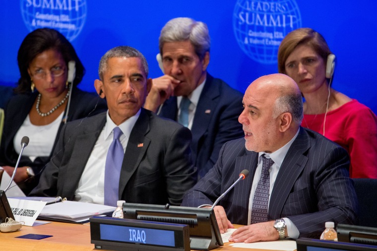 Image: Barack Obama, Haider al-Abadi, Susan Rice, John Kerry, Samantha Power