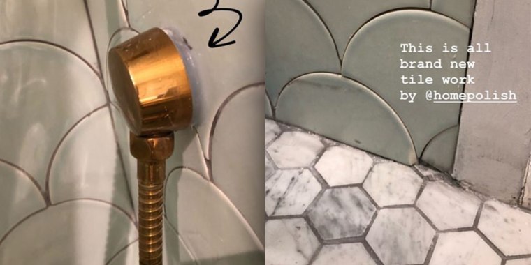 Blogger Ilana Wiles shared these photos of her bathroom renovation gone wrong.