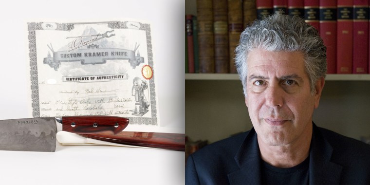 The majority of the sales will benefit a scholarship established to help students at Anthony Bourdain's alma mater. 