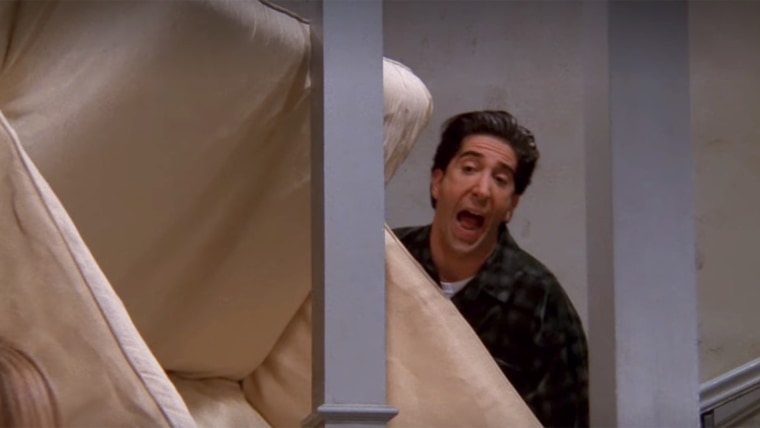 David Schwimmer orders everyone to "pivot!"