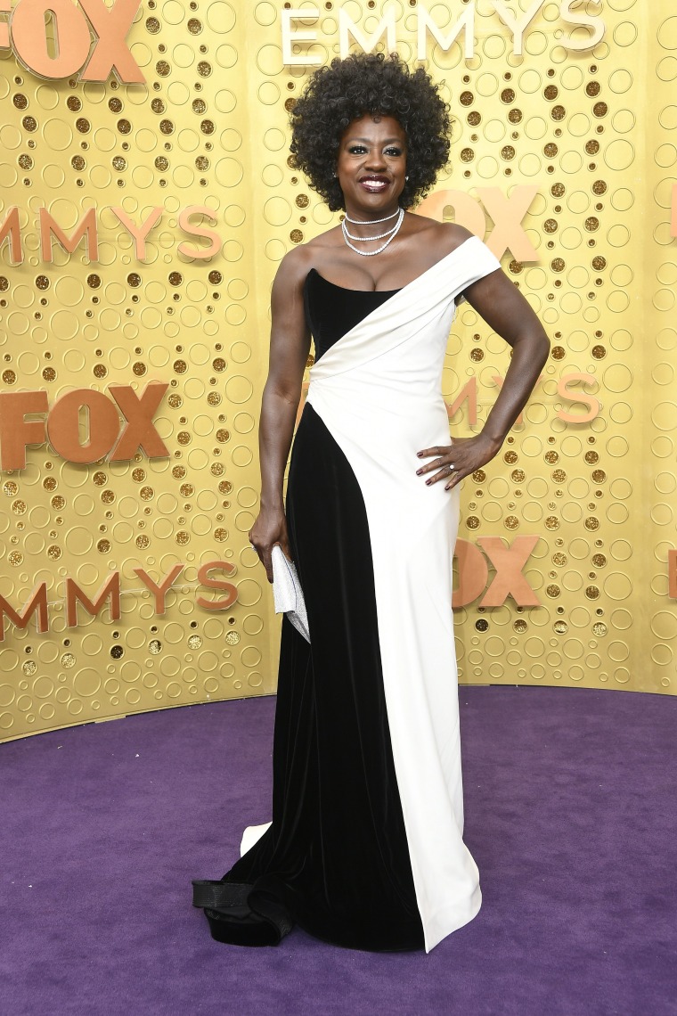 Viola Davis Emmy Awards red carpet