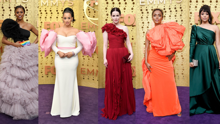 One-shoulder trend Emmy awards