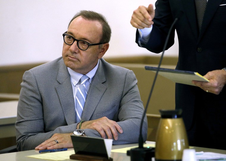 Image: Kevin Spacey attends a pre-trial hearing in Nantucket, Massachusetts