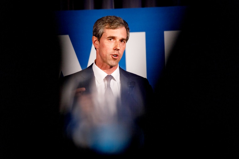 Image: Beto O'Rourke speaks at a Democratic National Committee event in Atlanta on June 6, 2019.