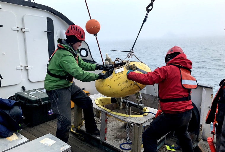 A scientist, a logistics coordinator, a mountaineering guide and me, an NBC News reporter were stuck on Helheim Glacier in Greenland overnight without being fully prepared.