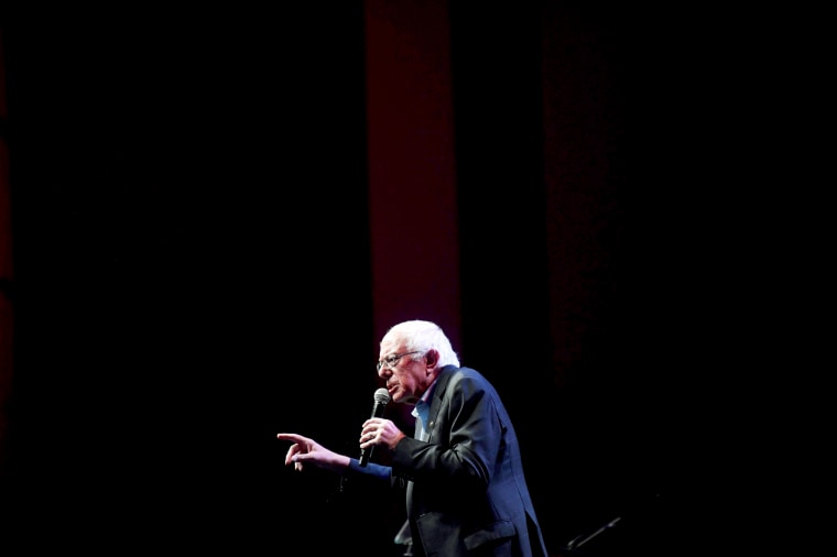 Image: Sen. Bernie Sanders, I-VT, addresses the AFL-CIO Workers Presidential Summit in Philadelphia on Sept. 17, 2019.