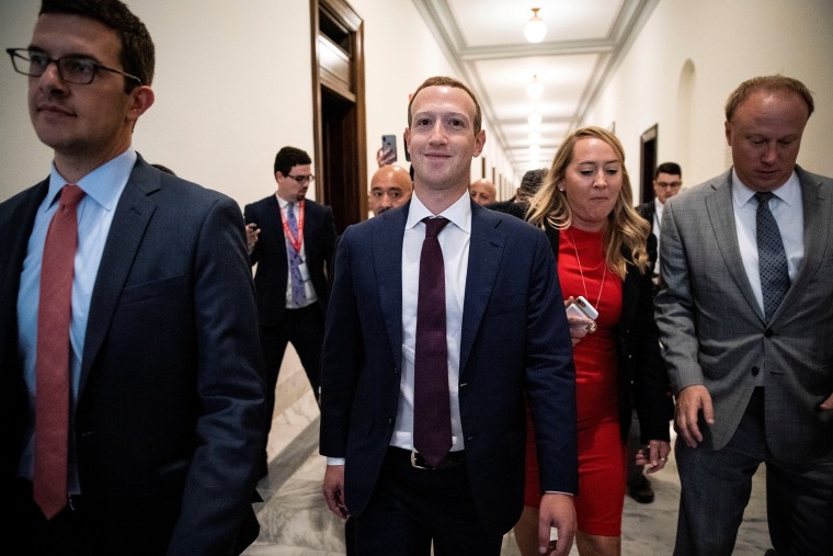 Image: Facebook Chief Executive Mark Zuckerberg meets with lawmakers to discuss \"future internet regulation\