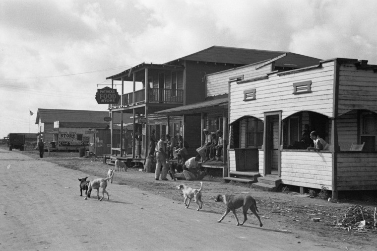 The black section of Belle Glade in the 1930s.