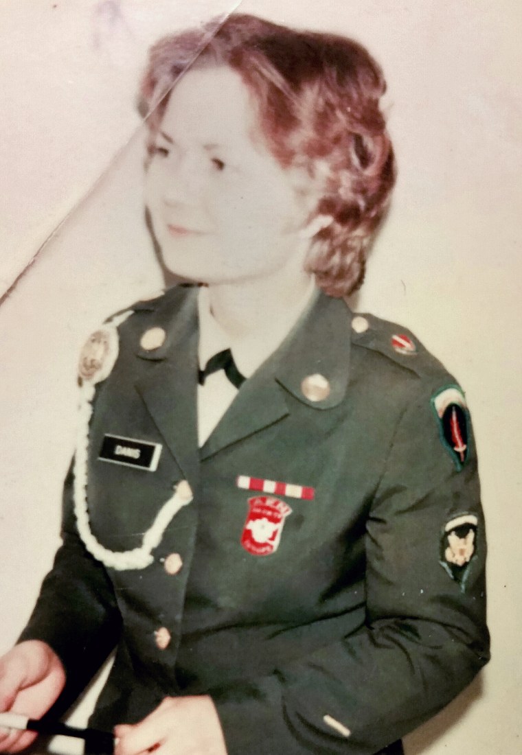 Diana Danis during her military service.