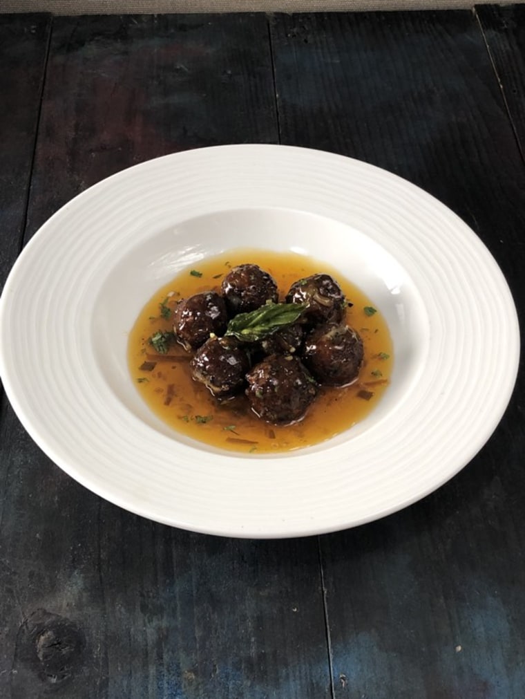 Lamb Meatballs with Orange Glaze