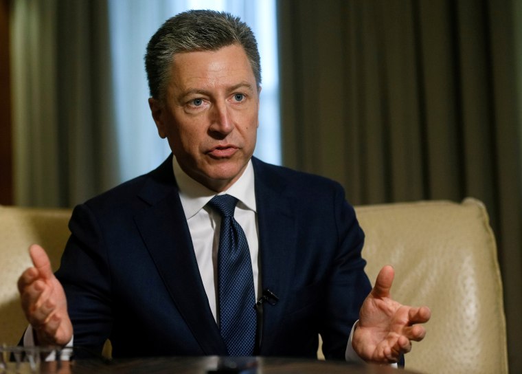Image: U.S. Special Representative for Ukraine Negotiations Volker gestures during Reuters interview in Kiev