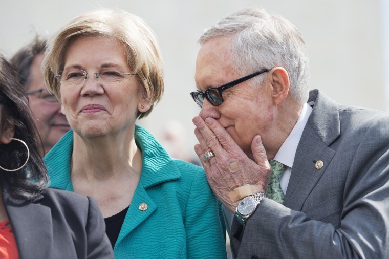 Image: Harry Reid and Elizabeth Warren