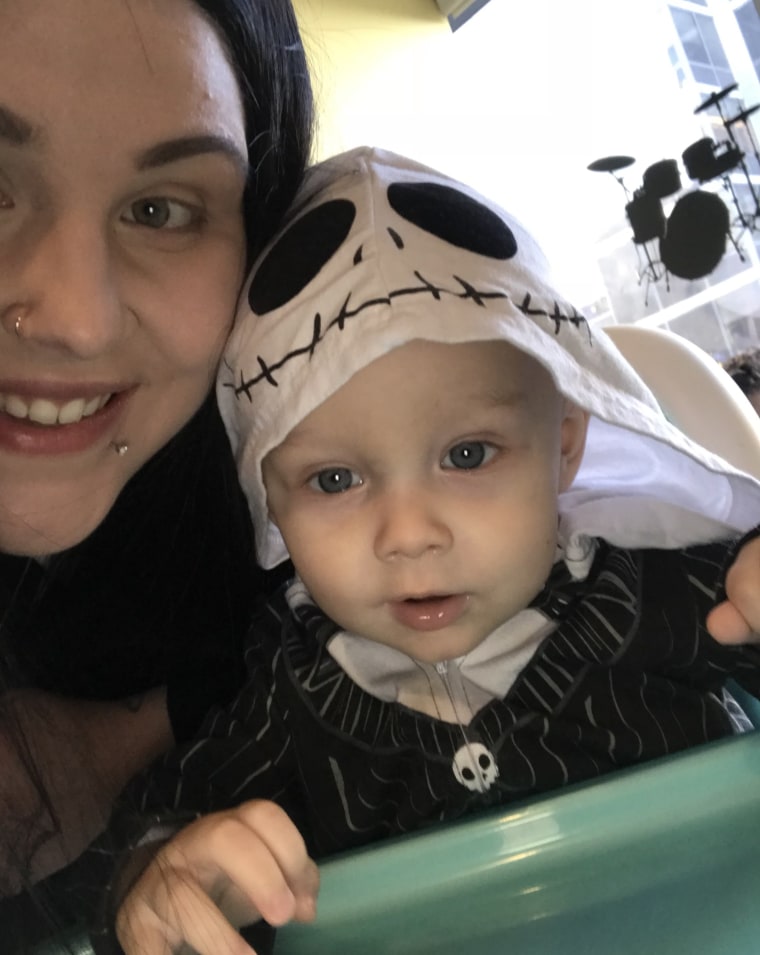 During his short life, Hannah Chamberlain says her son, Sean, was most healthy and able to celebrate on Halloween 2018.