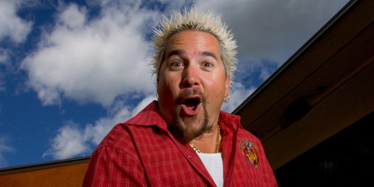 Guy Fieri, restaurateur and food network chef, at his new re