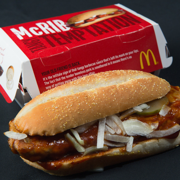 The McDonald's McRib will be back in over 10,000 restaurant locations starting Oct. 7, 2019. 