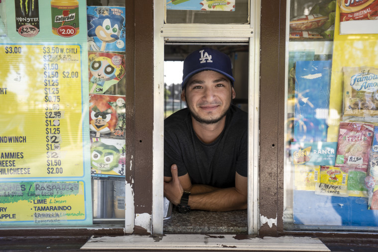 Orlando Enrique, 28, has worked at the concession stand in Salt Lake Park for nine years. He said people started acting differently when the robot began its patrol.