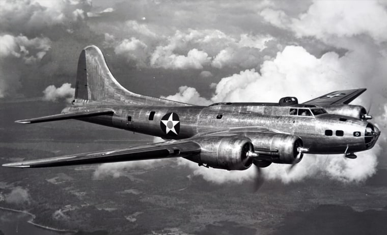 A Boeing B-17 used by the U.S. Air Force during World War II