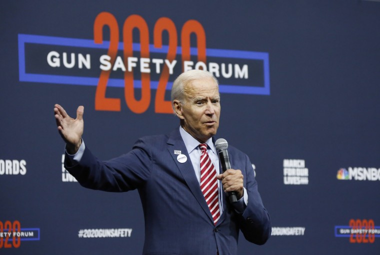 Joe Biden speaks at the Gun Safety Forum in Las Vegas