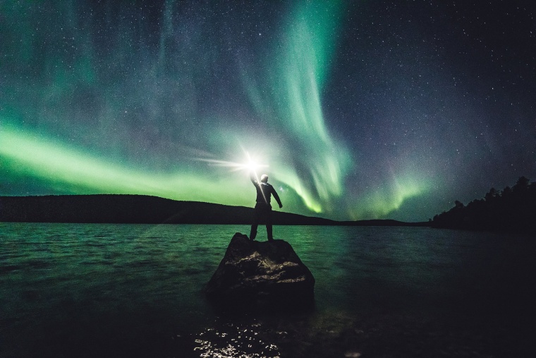 Image: The Aurora Borealis (Northern Lights) is seen in the sky in Ivalo of Lapland