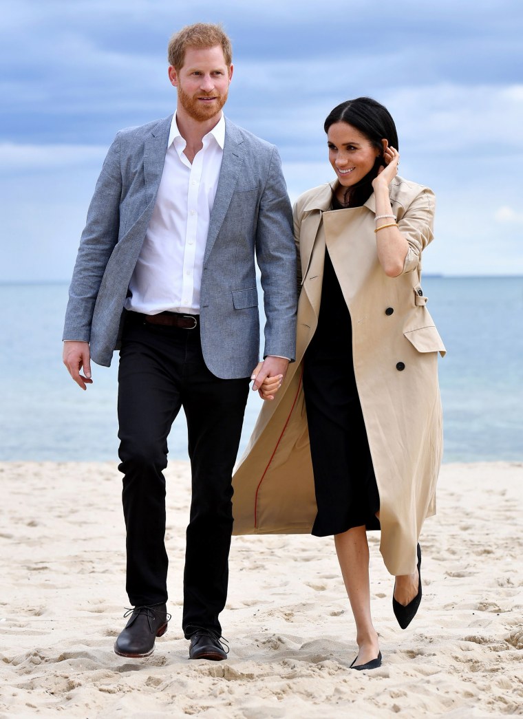 The Duke and Duchess of Sussex on October 18, 2018 in Melbourne, Australia.