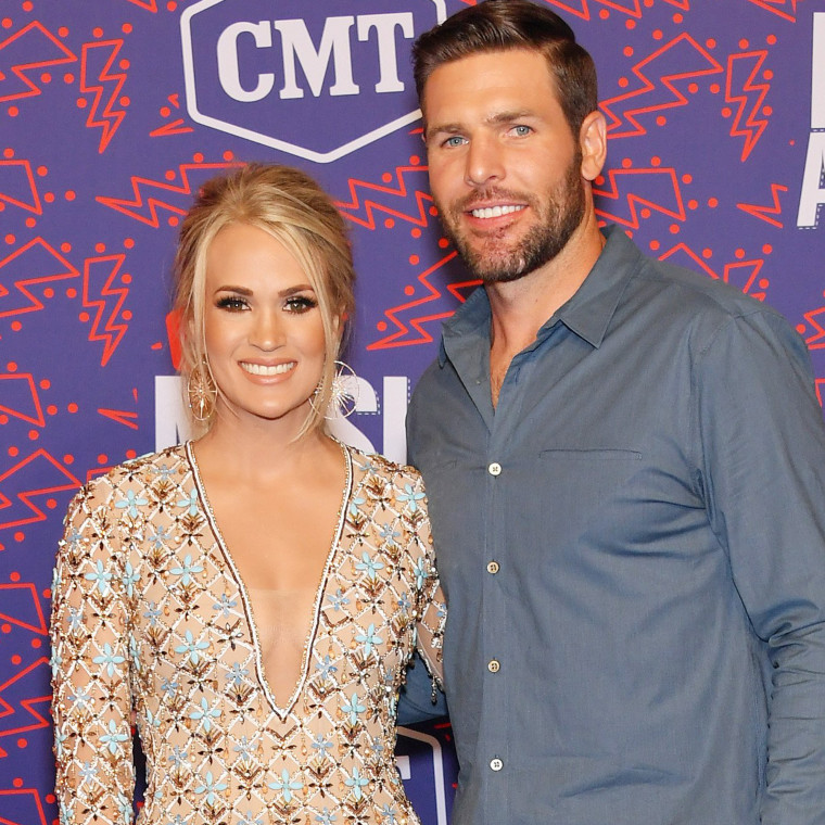 Carrie Underwood and Mike Fisher at 2019 CMT Music Awards 