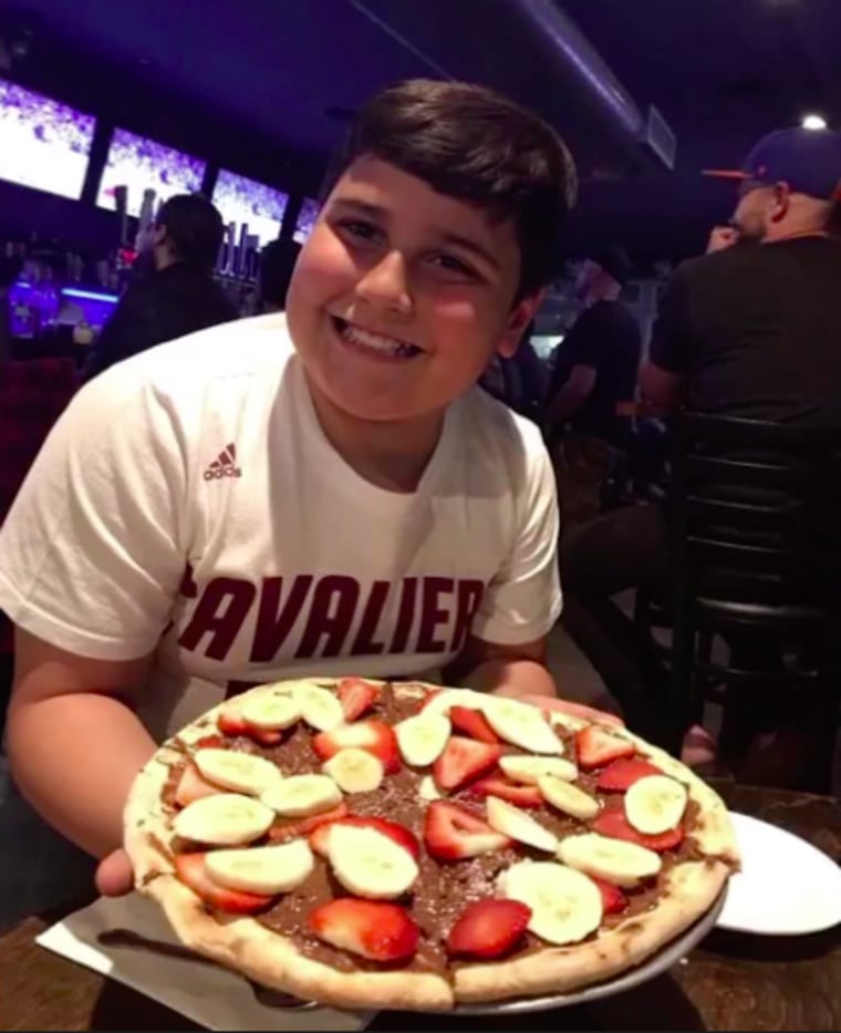 Luca Marconi and Nutella pizza