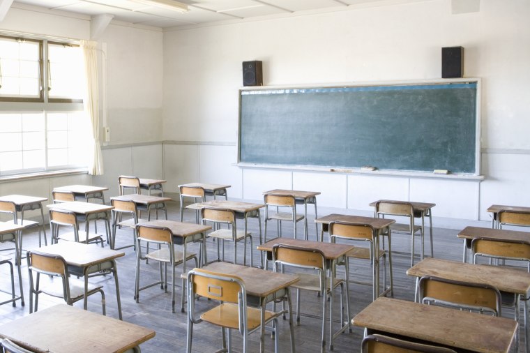 Image: An empty classroom