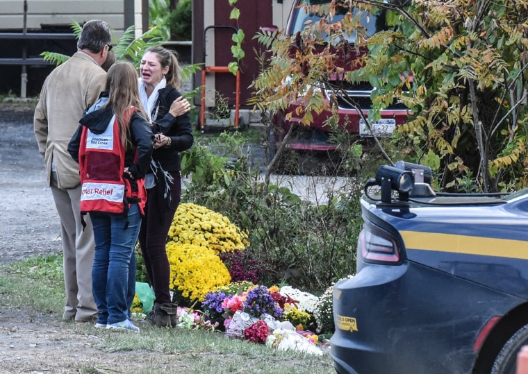 Image: Local Residents Mourn 20 Victims Of Weekend Limousine Crash In New York State