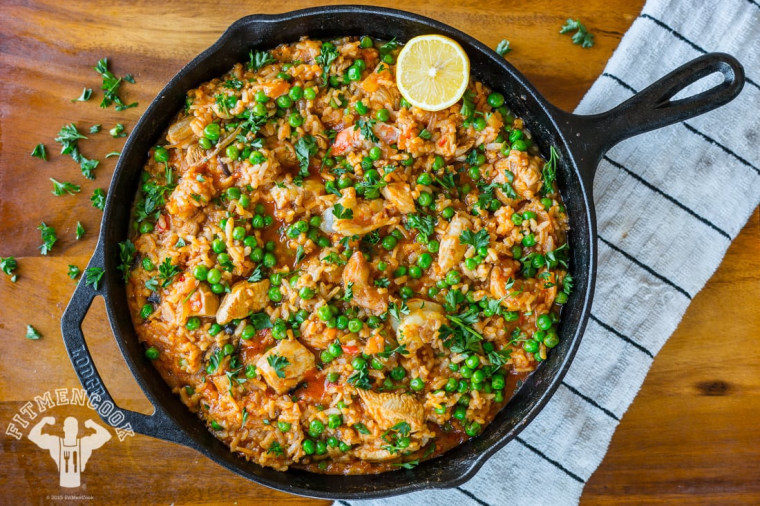 One-Skillet Healthy Paella