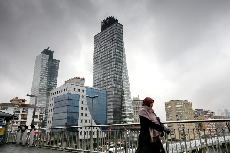 Trump Towers are seen in Sisli district in Istanbul, Turkey on Dec. 11, 2015.